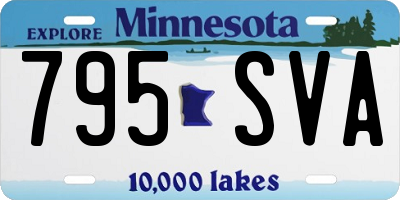 MN license plate 795SVA