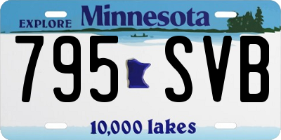 MN license plate 795SVB