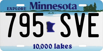 MN license plate 795SVE