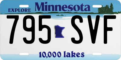 MN license plate 795SVF