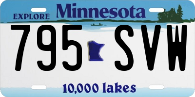 MN license plate 795SVW