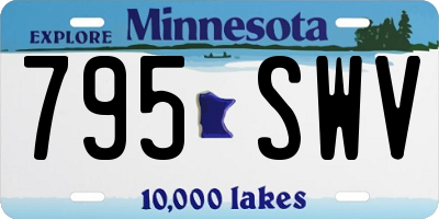 MN license plate 795SWV