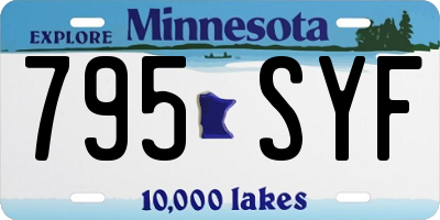 MN license plate 795SYF