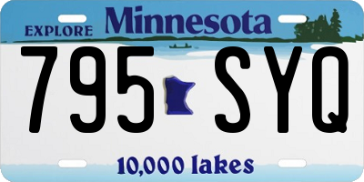MN license plate 795SYQ