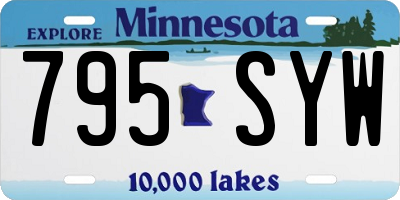 MN license plate 795SYW