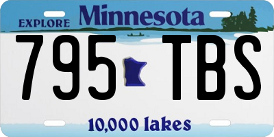 MN license plate 795TBS