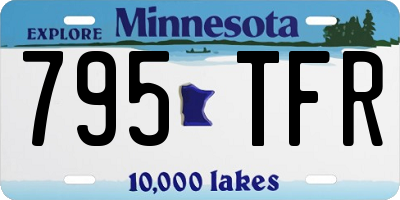 MN license plate 795TFR