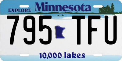 MN license plate 795TFU