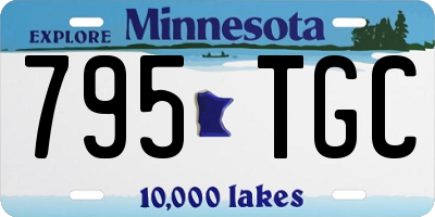 MN license plate 795TGC