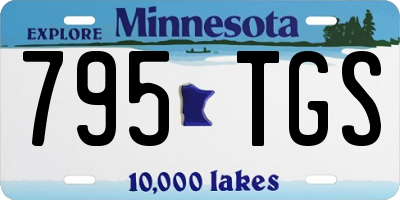 MN license plate 795TGS