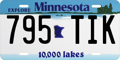 MN license plate 795TIK