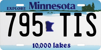 MN license plate 795TIS
