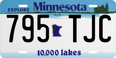 MN license plate 795TJC