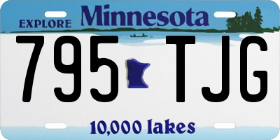 MN license plate 795TJG