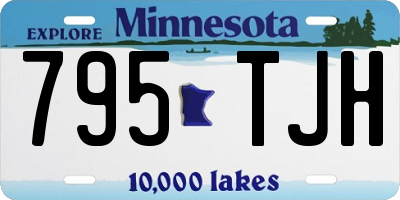 MN license plate 795TJH