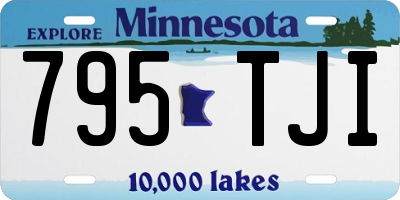 MN license plate 795TJI