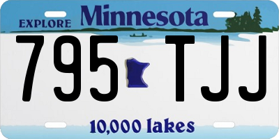 MN license plate 795TJJ