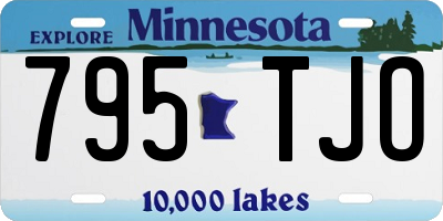 MN license plate 795TJO
