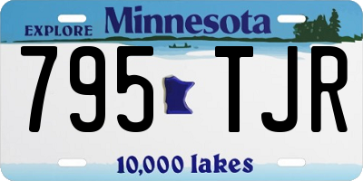 MN license plate 795TJR