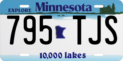 MN license plate 795TJS