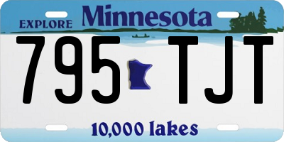 MN license plate 795TJT