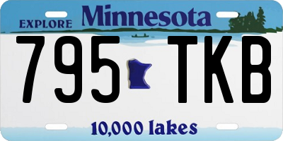 MN license plate 795TKB
