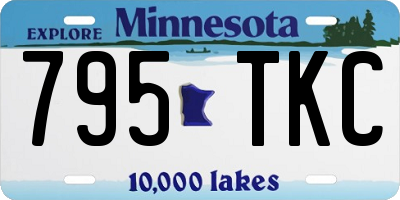 MN license plate 795TKC
