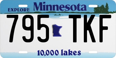 MN license plate 795TKF