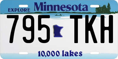 MN license plate 795TKH