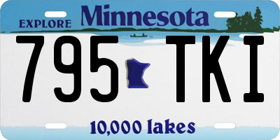 MN license plate 795TKI
