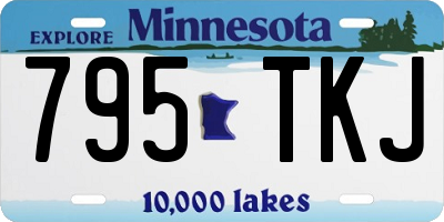 MN license plate 795TKJ