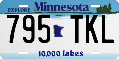MN license plate 795TKL