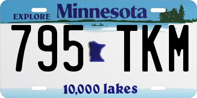 MN license plate 795TKM