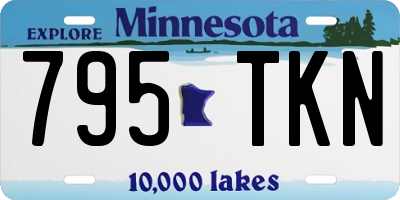MN license plate 795TKN