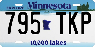 MN license plate 795TKP