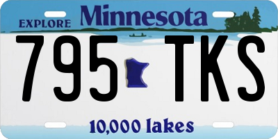MN license plate 795TKS