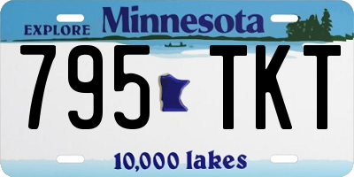 MN license plate 795TKT