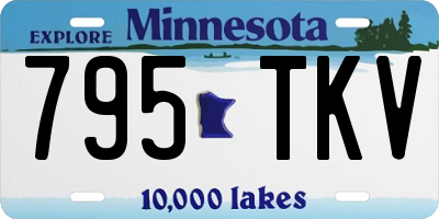 MN license plate 795TKV