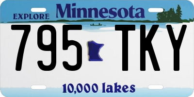 MN license plate 795TKY