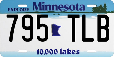 MN license plate 795TLB