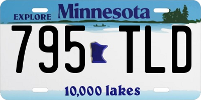 MN license plate 795TLD