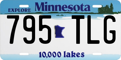 MN license plate 795TLG