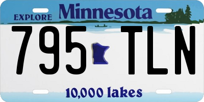 MN license plate 795TLN