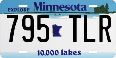 MN license plate 795TLR