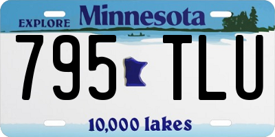 MN license plate 795TLU
