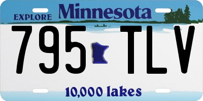 MN license plate 795TLV