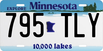 MN license plate 795TLY