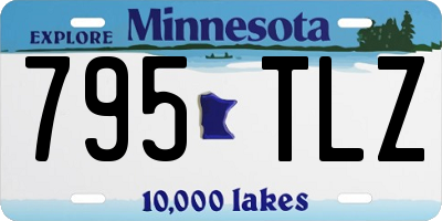 MN license plate 795TLZ