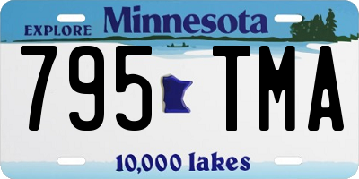 MN license plate 795TMA