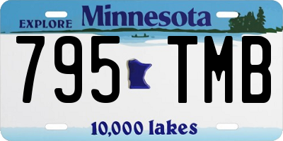 MN license plate 795TMB